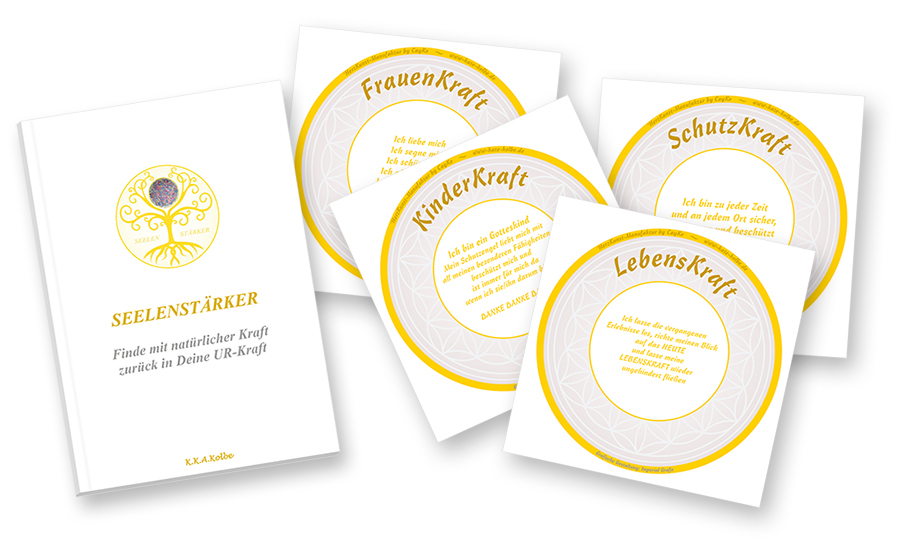 Seelenstärker-Booklet und Affirmationskarten Seelenstärker-Booklet und Affirmationskarten